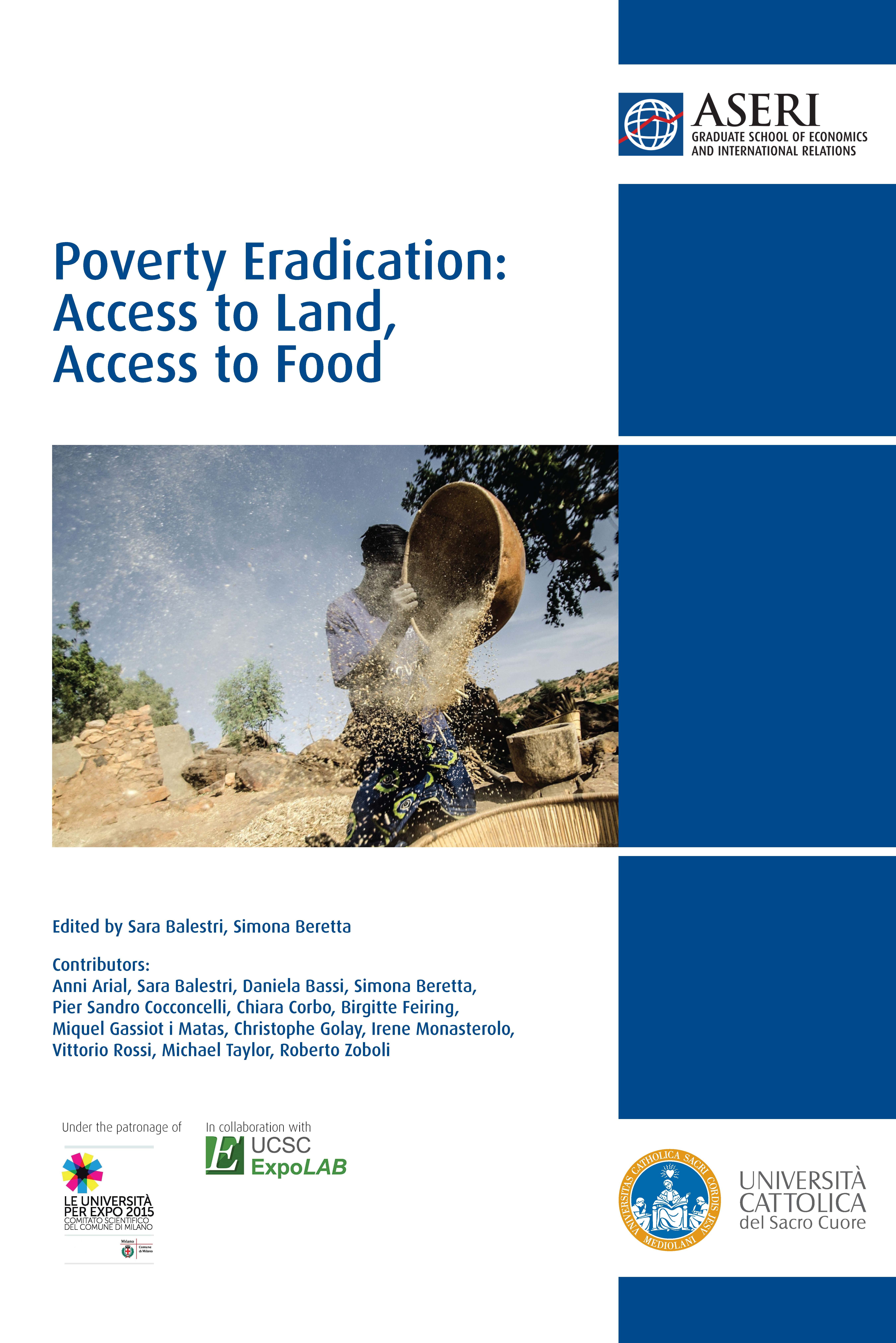 Poverty Eradication Access to Land, Access to Food Graduate School ASERI