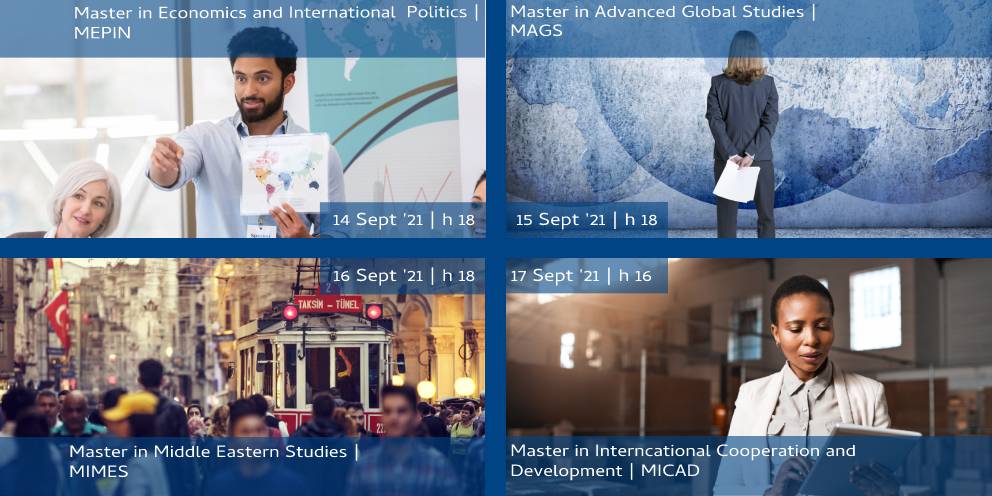 ASERI MASTER PROGRAMS 21/22 | Meet us online at the Open week Unicatt!